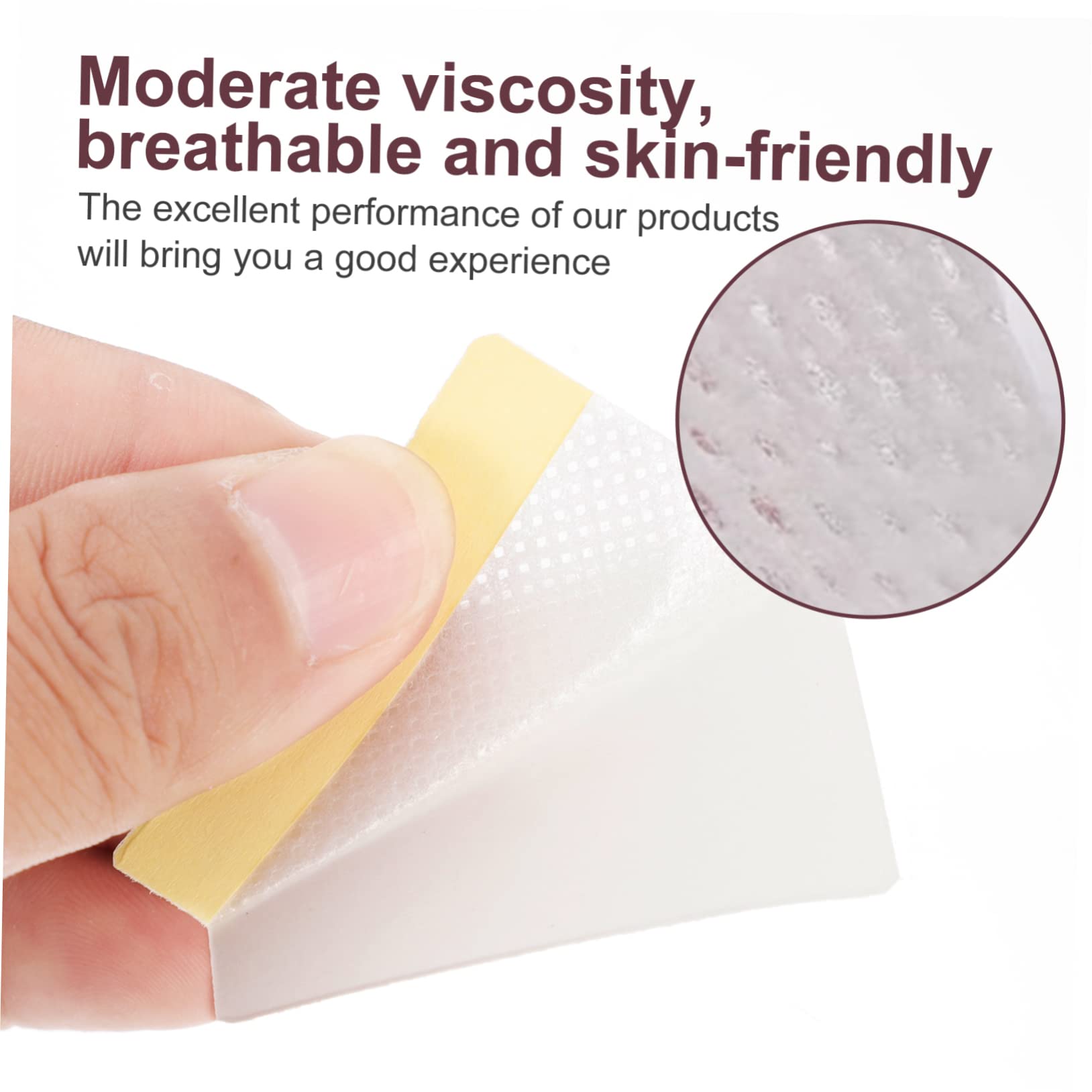 Gogogmee Facial Pads Cotton Rounds 400pcs Eyelash Removal Sheets Makeup Remover Pads Grafting Tool