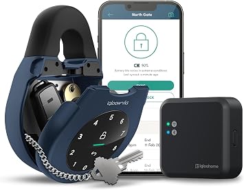 igloohome Keybox 3E Smart Lock Box (Bundle with WiFi Bridge) Large Key Safe w/Airbnb Sync (iOS/Android), Remotely Generate Bluetooth-Keys & Pin Codes with or Without Internet