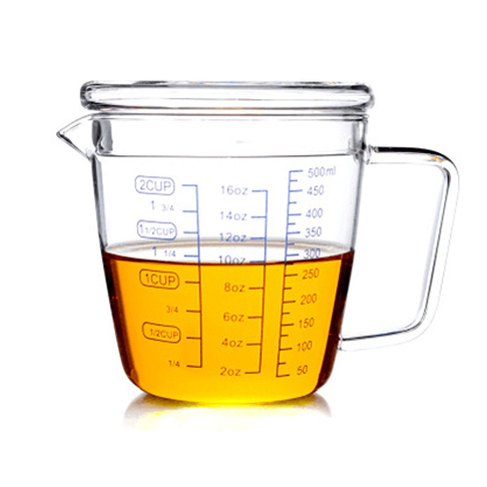 Buy Amao Glass Measuring Cup with a Lid 16oz Online at Low Prices in
