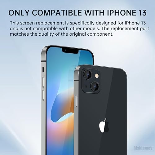 Miniatura 3 de para iPhone 13 Reemplazo de pantalla de 6.1 pulgadas con altavoz de oído Cable Flex Sensor de proximidad Pantalla LCD táctil digitalizador Asamblea