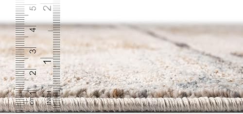 Miniatura 2 de Unique Loom Eco Southwestern Collection - Alfombra redonda de 7 pies x 7 pies, color marfil y negro