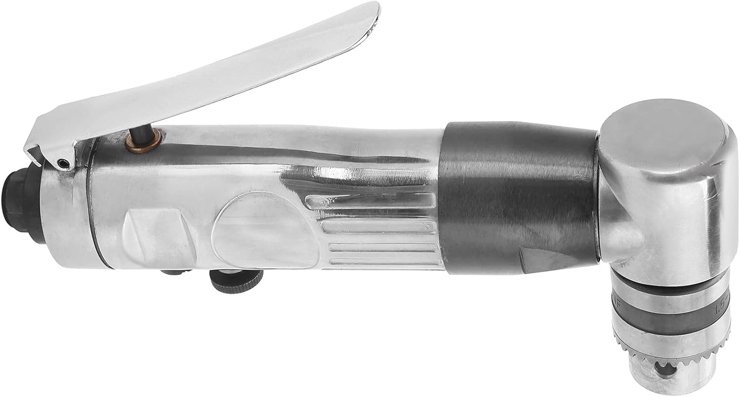 CW/CCW Pneumatic Drill, Pneumatic Wood Forward Reverse Steel Polishing Drill for Rust Removal(European Style)