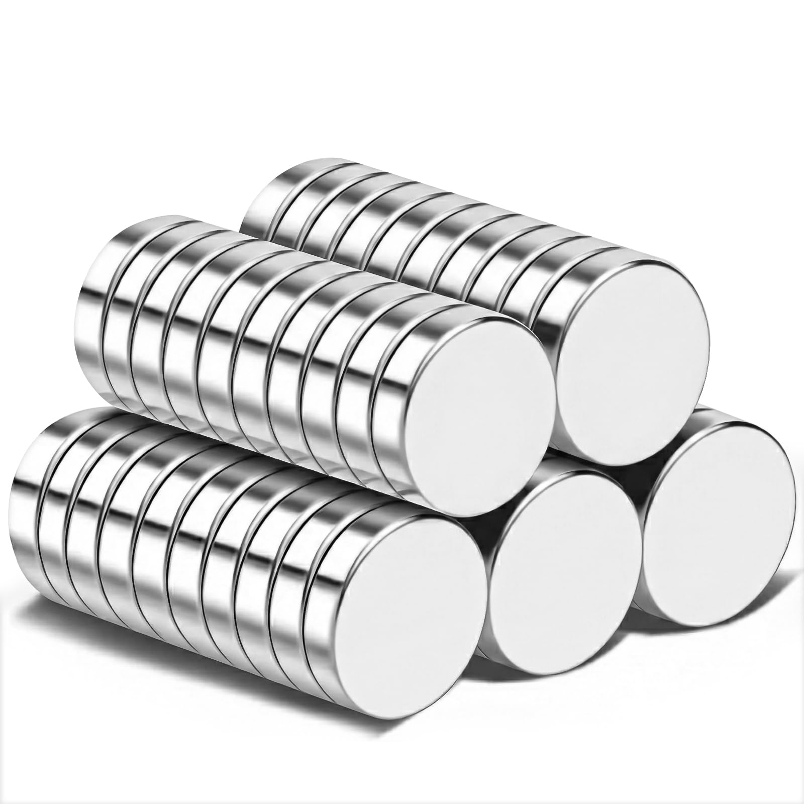 Pack of 100 Magnets Strong 12 x 3 mm, Magnets Extra Strong Small Magnets Fridge Strong Magnet Round Mini Magnets for Magnetic Board, Whiteboard, Pin Board, Office