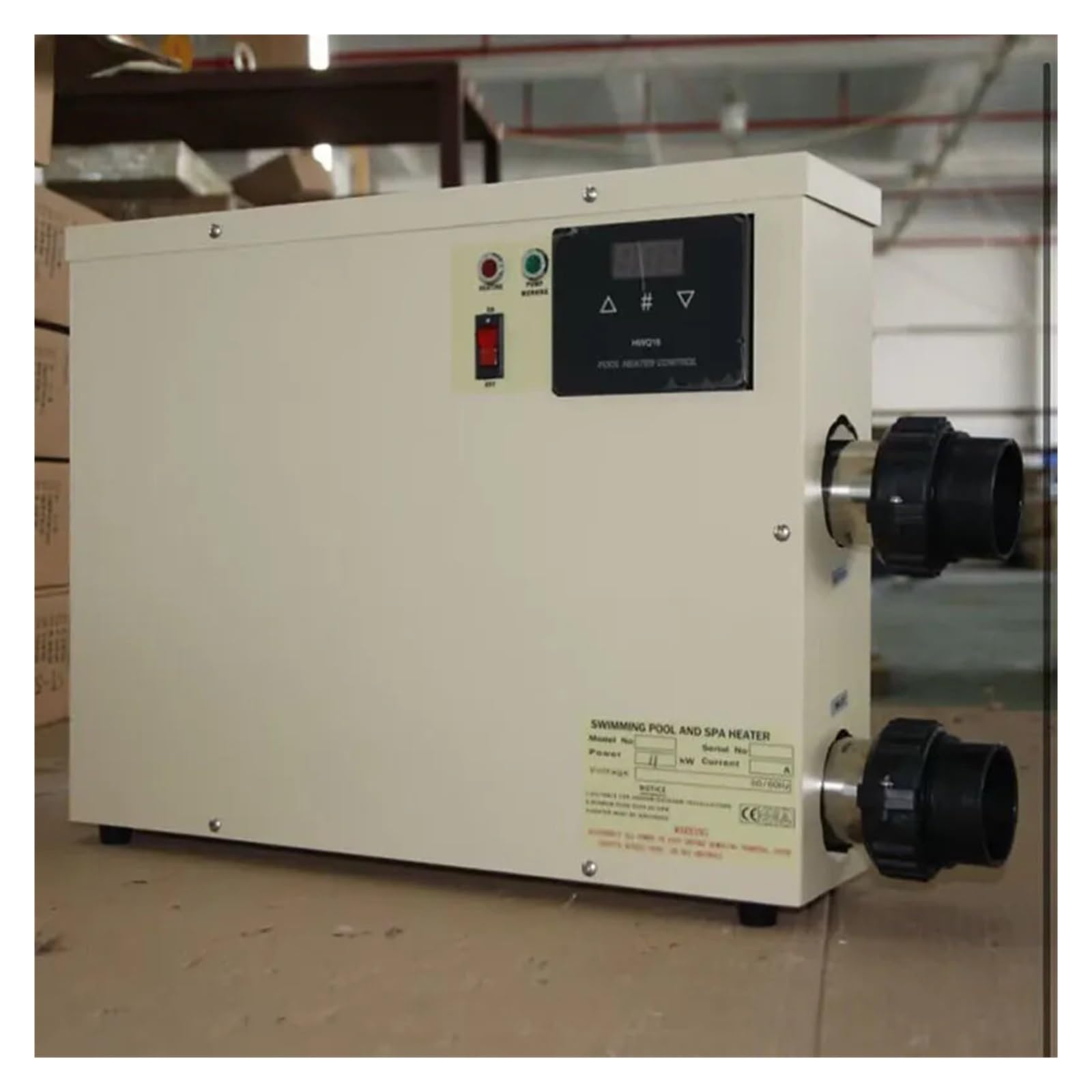 Calentador de Agua de 15kW, termostato de Tubo de Piscina for Piscina, Calentamiento rápido, protección de Seguridad contra Altas temperaturas Sus Funciones Completas(Dual-Phase 240v)