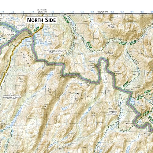 Yosemite National Park Map (National Geographic Trails Illustrated Map, 206) - Image 3