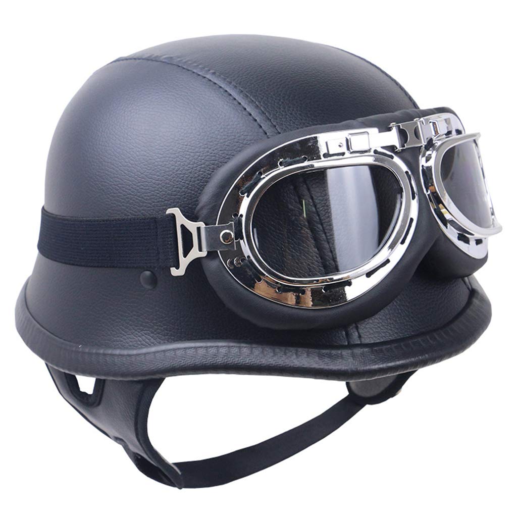 Kask Retro do Motocykli Cruiser i Skuterów, Powłoka ABS, Certyfikat DOT/ECE, Modułowy Design Włókna Węglowego Odporny na Uderzenia, Kask Terenowy dla Skuterów, Rowerów, Cruiserów