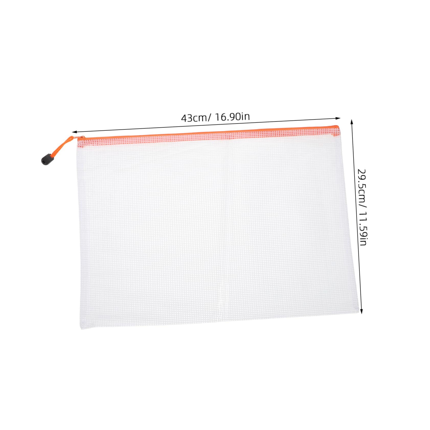 16pièces Pochettes de Rangement Zippées Pvc et Maille Transparente Organisateurs Imperméables pour Documents Cosmétiques Bureau et Maison