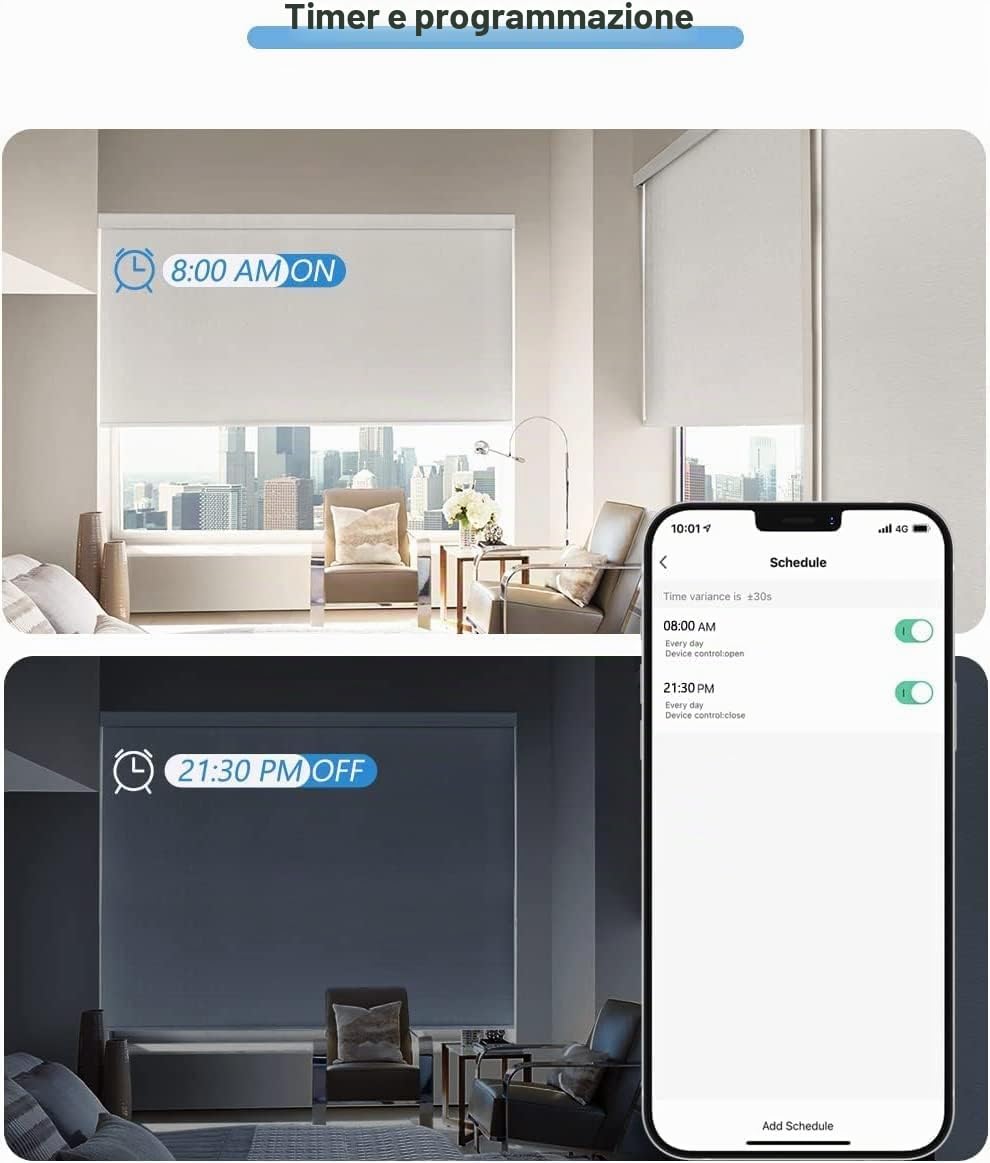 IDOR STORE [Funzione Percentuale]Interruttore Tapparelle WiFi,Modulo Comando Smart per Tapparelle Elettriche, Controllo App Smart Life, Comando Vocale Tramite Alexa, Google, Siri (8)