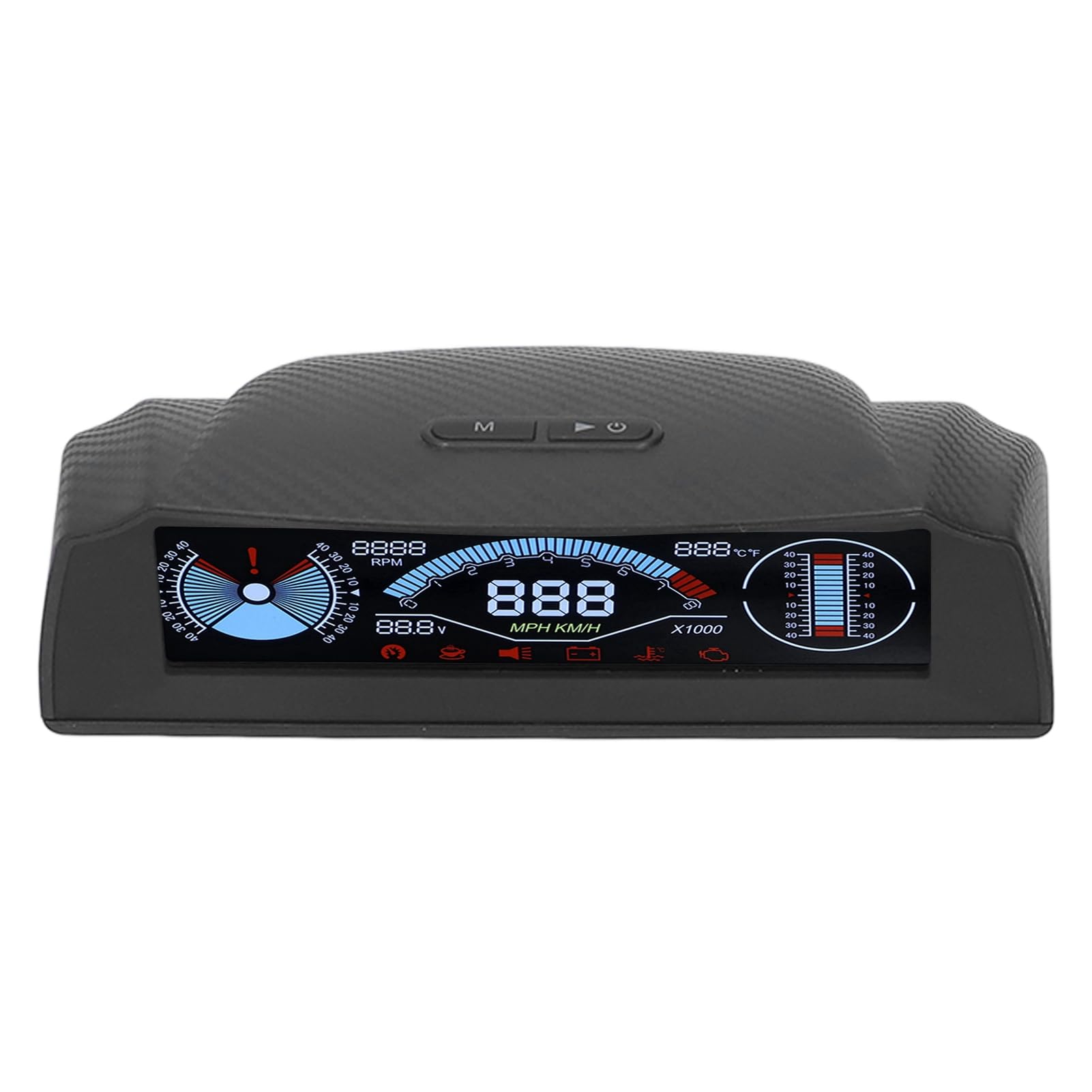 AYNEFY Pantalla HUD Inteligente, Material ABS, Funciones OBD Multifuncionales, Compatibilidad Universal, Ideal para Automóviles y Camiones