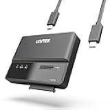 Unitek M.2 NVME SATA SSD Enclosure-2 in 1 Tool-Free Portable 10Gbps NVMe PCI-E M.2 and SATA SSD External Adapter USB 3.2 Hard Drive Reader for 2230/2242/2260/2280 NVMe and 2.5