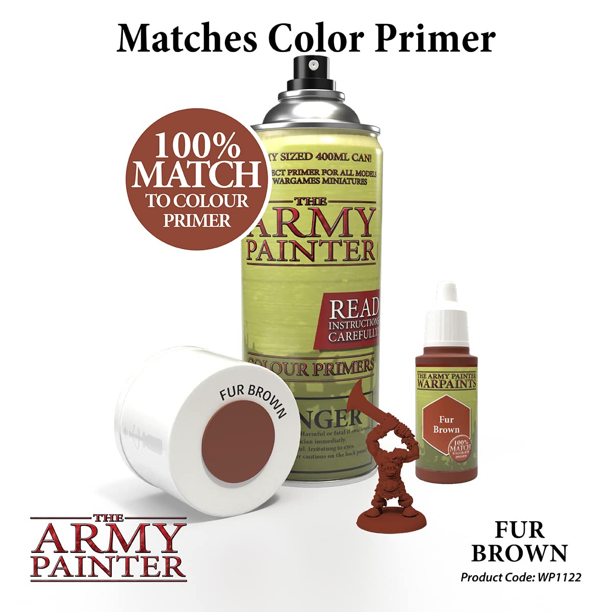 The Army Painter Warpaint Oak Brown – Hochpigmentierte Acrylfarbe Für Miniaturen, 18 Ml