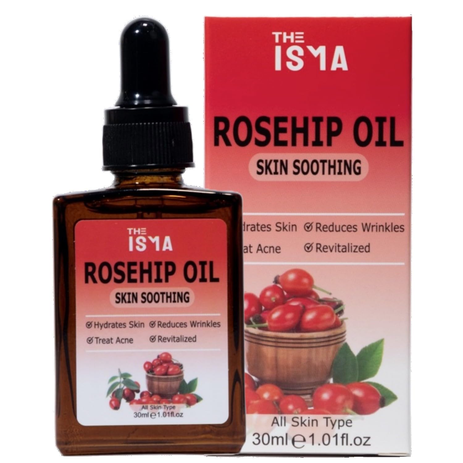 THE ISMA Cold-Pressed Rosehip Oil 30ml, 30 ml (Pack of 1)