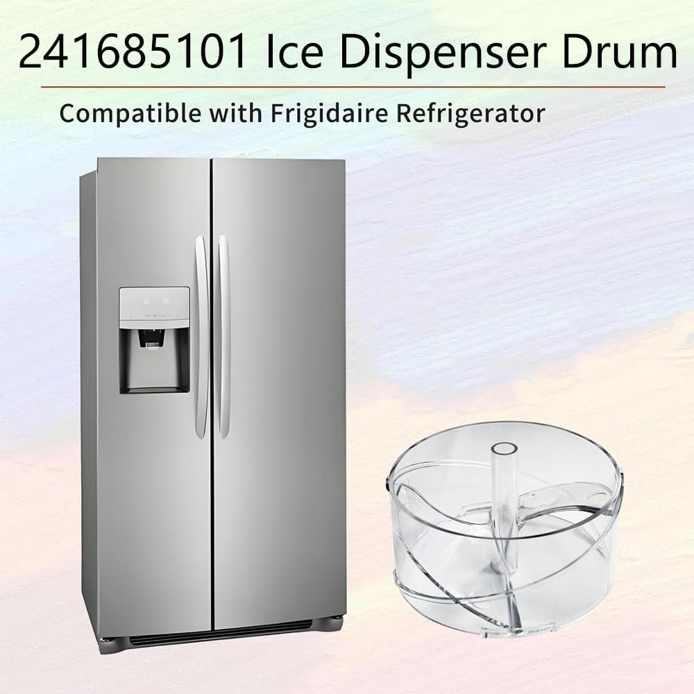 SEIWEI 241685101 Refrigerator Ice Dispenser Drum Ice Bucket Baffle Compatible with Frigidaire Refrigerator Models, Replace 7241685101, AH1526412, EA1526412, PS1526412, etc.