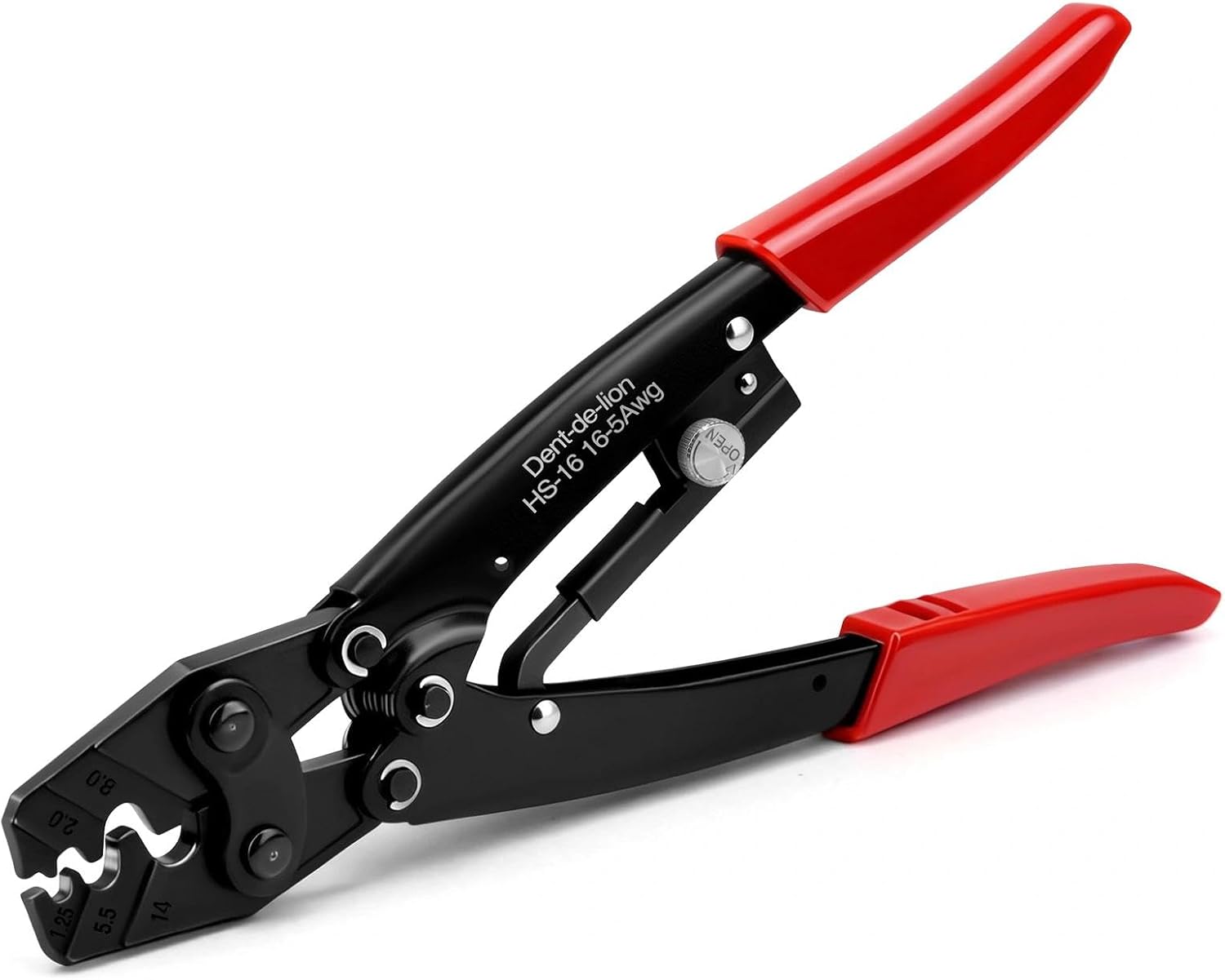 Crimping Pliers Crimping Tool for 50 Amps 600V Connector Cutting Wire Terminal HS-16 1.25-16mm²,Clamp Terminal Cable Lugs Cutter Crimping Pliers Crimping 16-5AWG