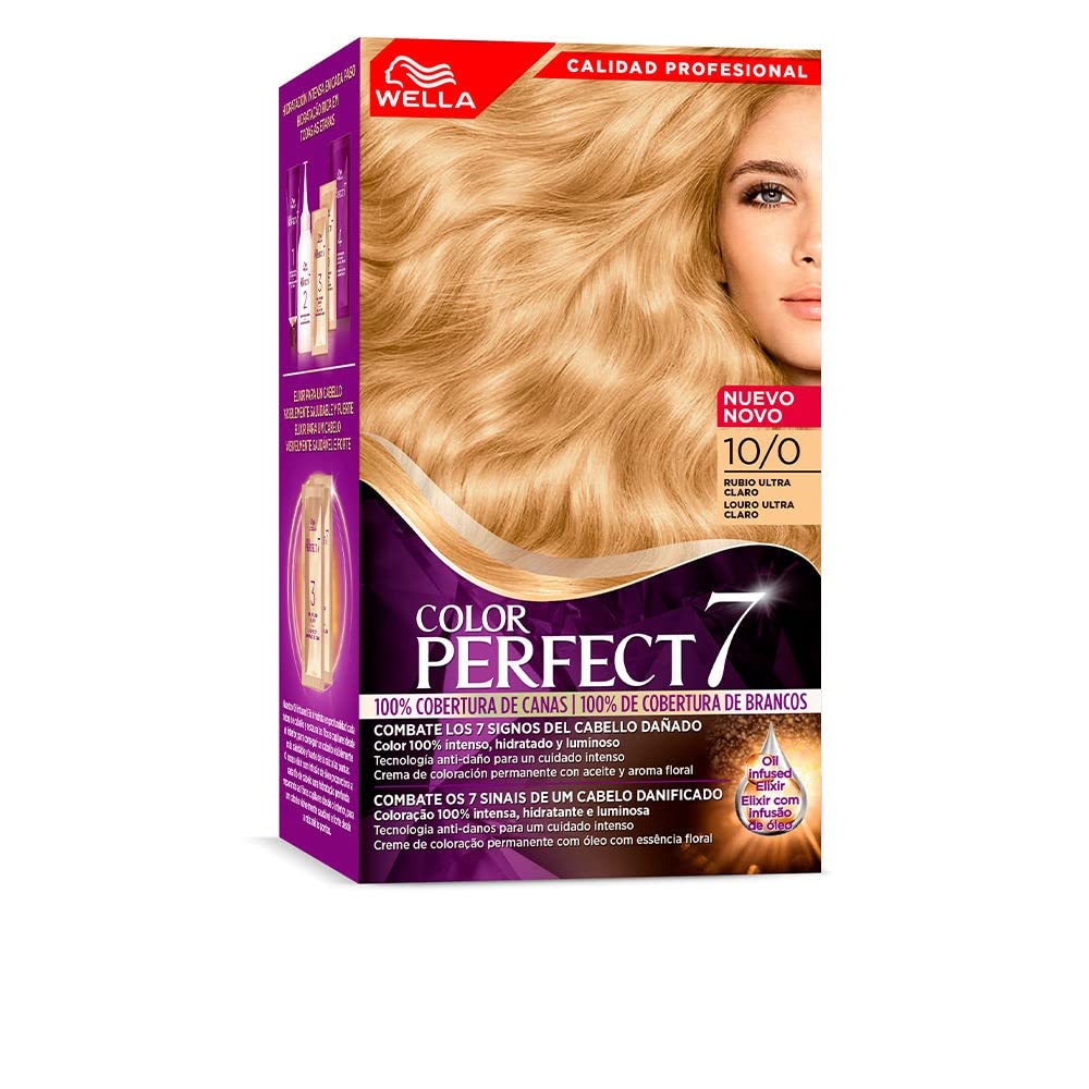 Wella Color Perfect - Tinte de Coloración Permanente para un Cabello Hidratado y Luminoso - Tono Rubio Ultra Claro