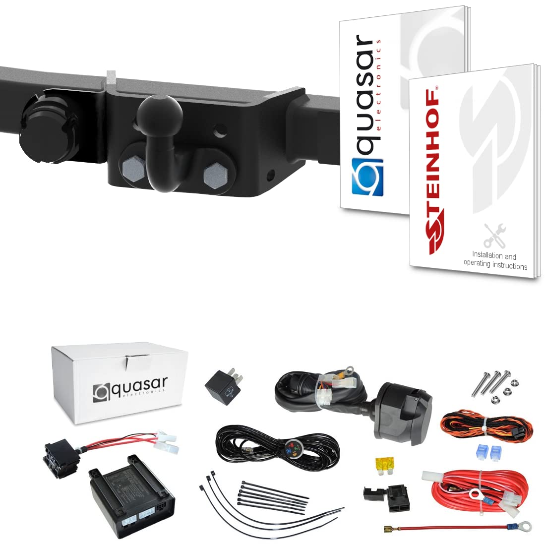 STEINHOF Gancio Di Traino Fisso Con Kit Elettrico 13 Poli Per Citroen Jumpy II (2007-06.2016) - 3