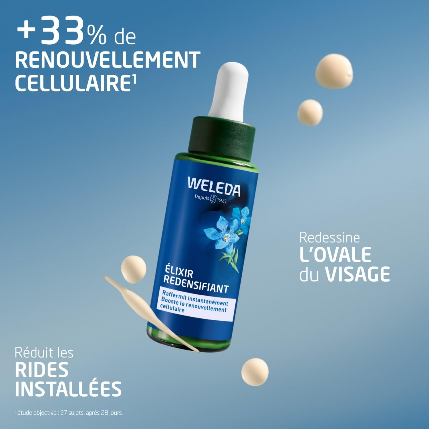 WELEDA - TROUSSE VISAGE GENTIANE BLEUE | Soin Anti-Âge Femme 50+ Peaux Matures, Redensifiant, Collagen+ Active Complex, Crème Anti Rides, Vegan NATRUE