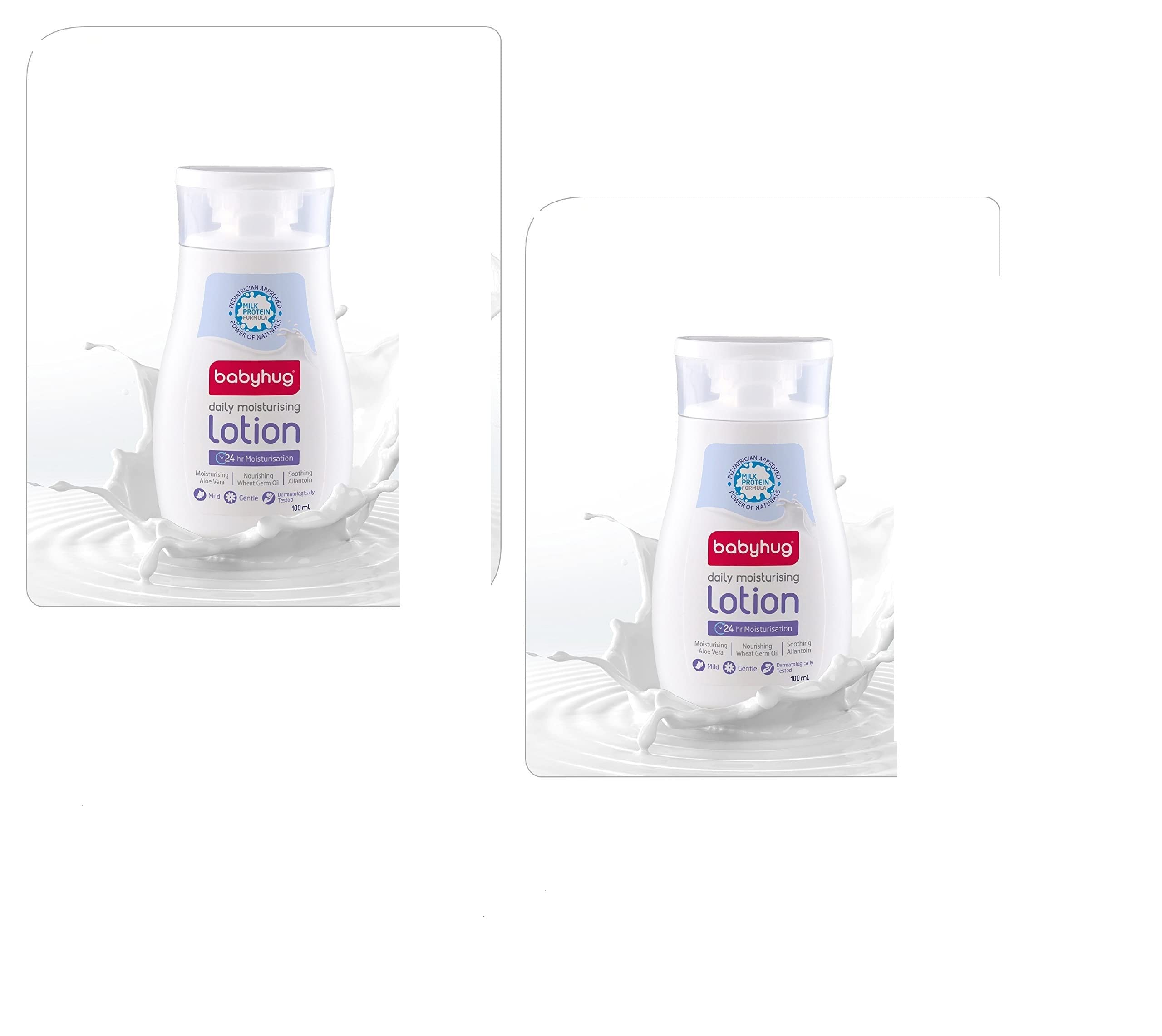 Baby Hug Milk Protein Formula Daily Moisturising Lotion - 100 Ml (Pack Of 2)-image-15