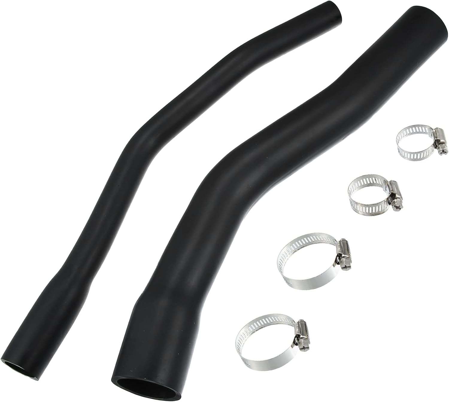 X AUTOHAUX Fuel Fill and Vent Hose Kit for Jeep Cherokee XJ 2.5L 4.0L 1997-2001, Black Rubber Hoses with Aluminum Clamps, 1 Kit