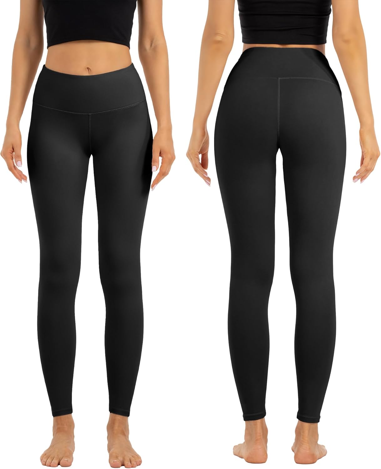 CHANAN High Waist Lounge Leggings for Women Buttery Soft Thick Yoga Pants with Inner Pocket Tummy Control - Image 2
