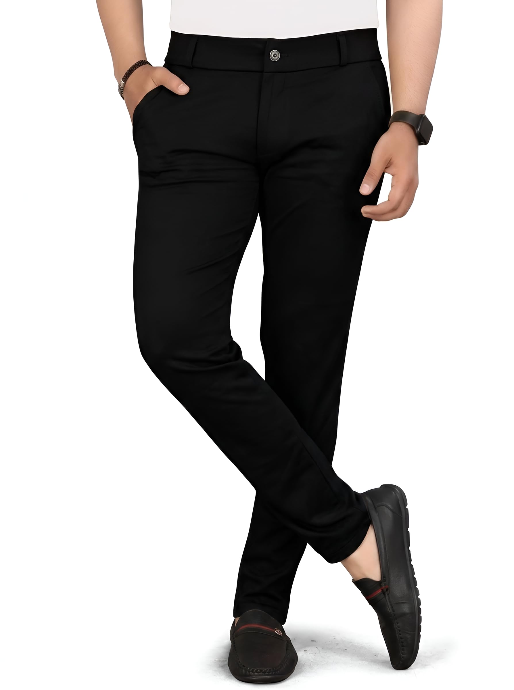 Vanits Men's Slim Fit Casual Trousers Pack of 1-image-20