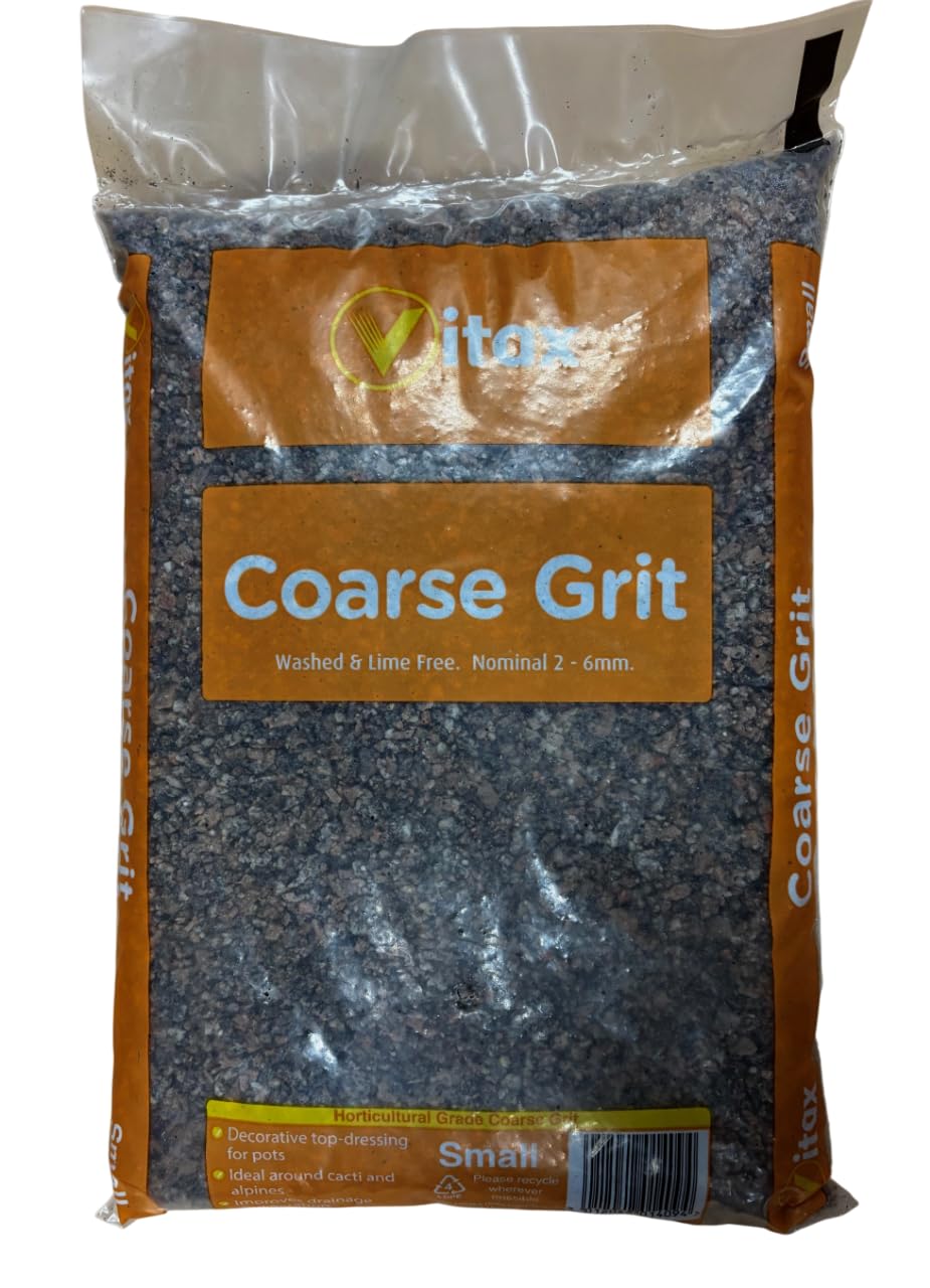 Vitax 6VNCG5 Horticultural Coarse Grit, Washed & Lime-Free, Nominal 2-6mm, Small Bag