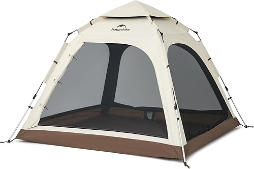 Miniatura 1 de Naturehike Upgraded Ango 3-4 Person Blackout Tent,Instant Pop up Tents for Camping, Waterproof Anti-UV Camping Tent