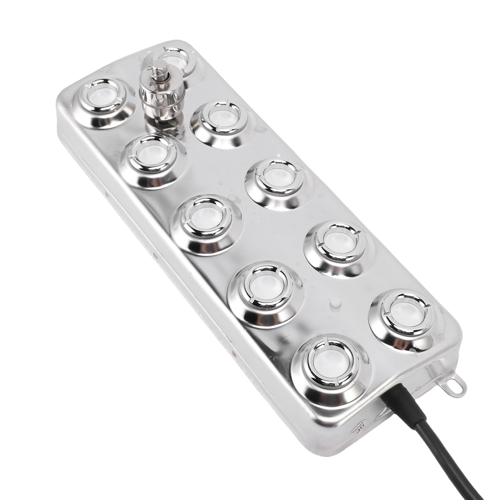 Chrees Brumisateur Ultrasonique Silencieux, 10 Têtes en Acier Inoxydable,