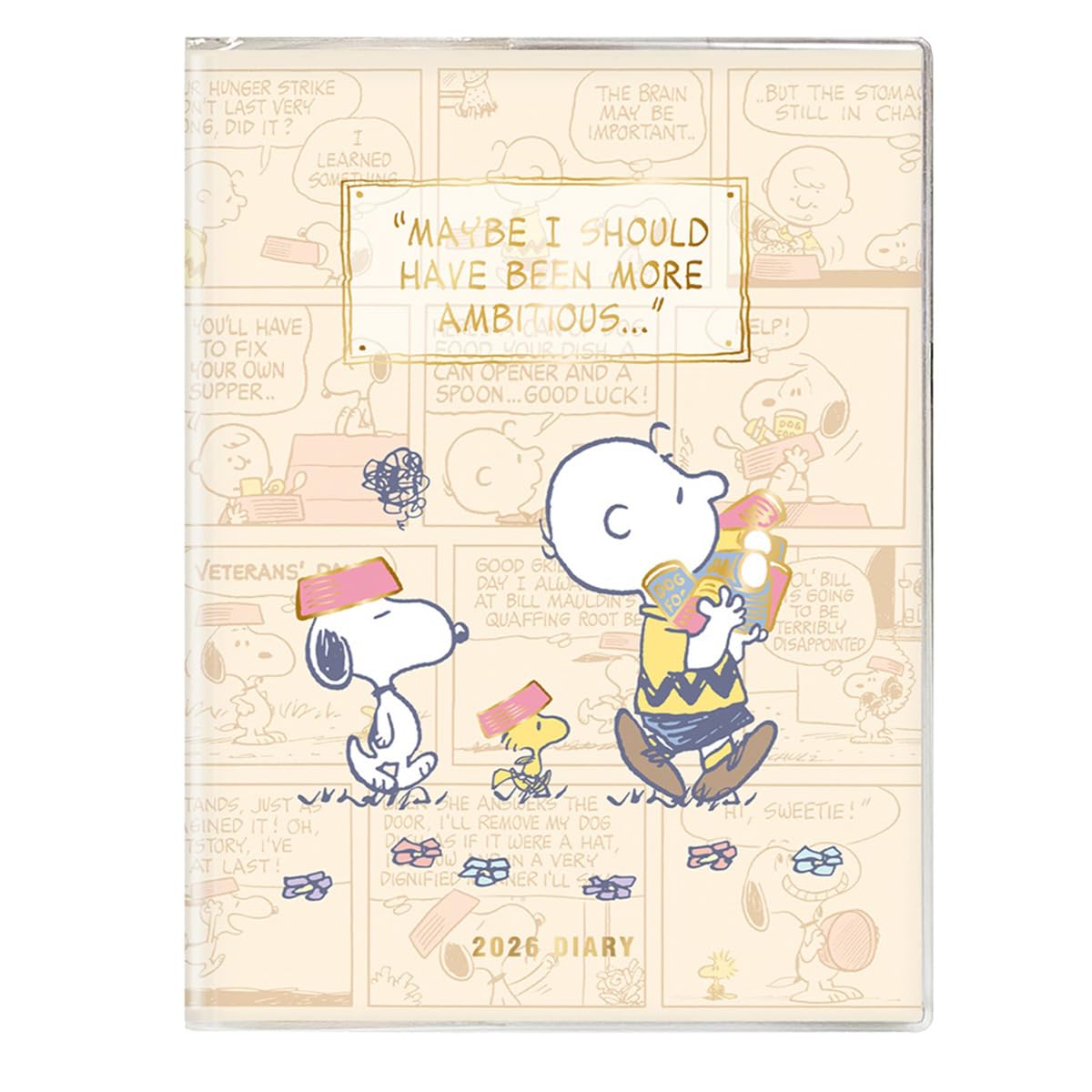 2026 Notebook, B6 Comic Design Diary, Peanuts/Comic Design      Unknown Binding – August 10, 2025