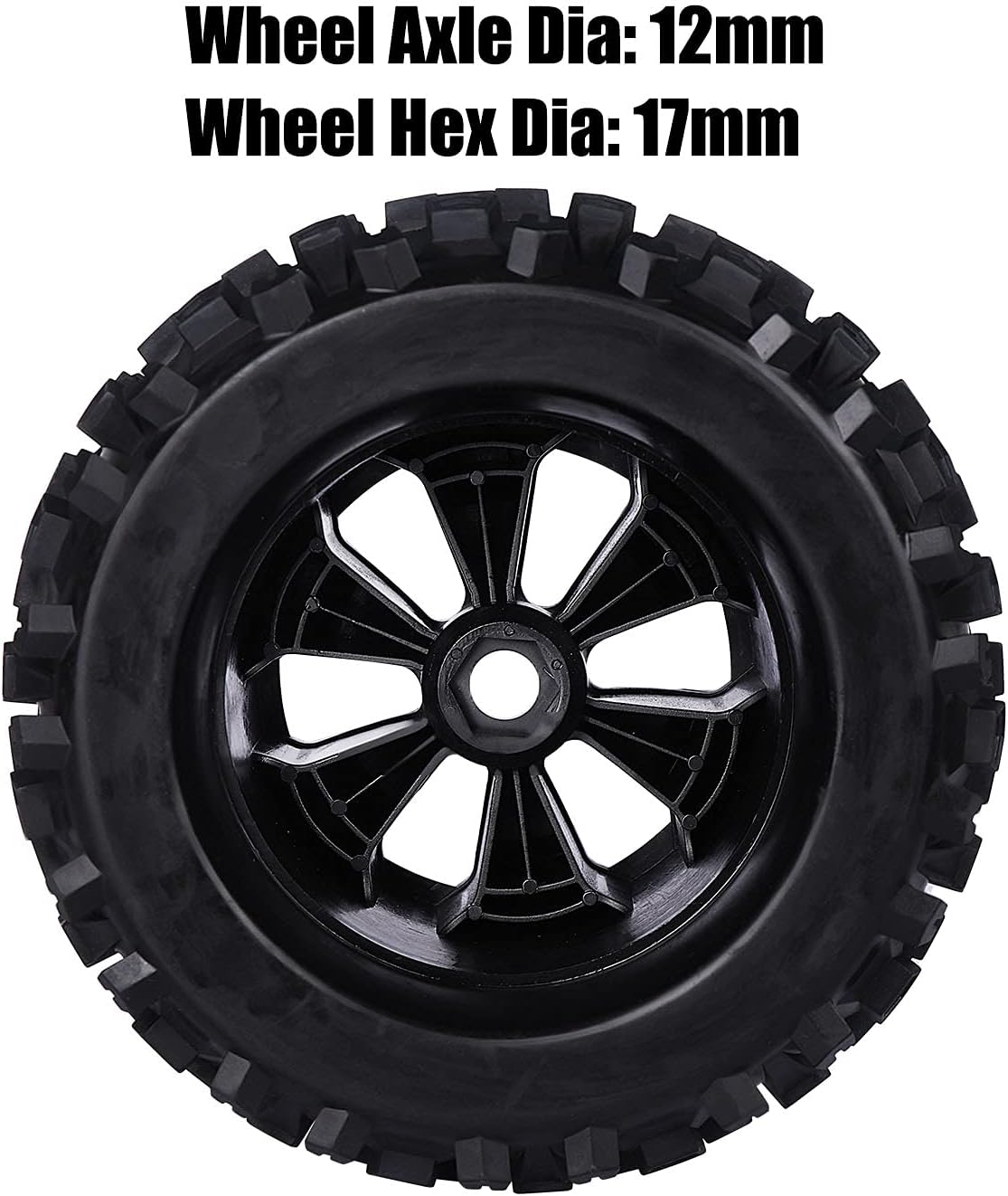 Flash Deals - 50% OFF Aimrock 1/8 Pre-Mounted 17mm Hex 3.8 RC Monster Truck Wheels and Tires Combo, Out Dia. 6.7'' for Traxxas MAXX Arrma Kraton Notorious 6S Redcat HPI VRX RC Off-Road Car, Set of 4 Get Discount 70% Price Aimrock 1/8 Pre-Mounted 17mm Hex 3.8 RC Monster Truck Wheels and Tires Combo, Out Dia. 6.7'' for Traxxas MAXX Arrma Kraton Notorious 6S Redcat HPI VRX RC Off-Road Car, Set of 4