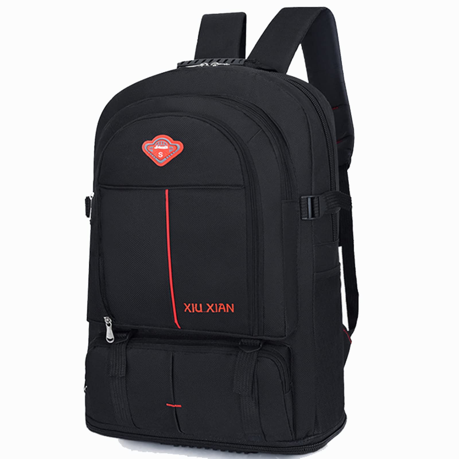 Zaino impermeabile espandibile da 70 litri da uomo Zaino da viaggio per sport all'aria aperta Borsa da scuola Borsa da alpinismo da campeggio