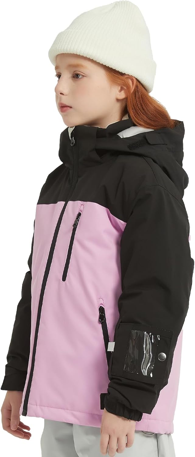 Kids Ski Jacket Waterproof Warm Winter Snow Coat With Hooded Outdoor Snowboarding Skiing Jackets for Girls Boys - Image 2