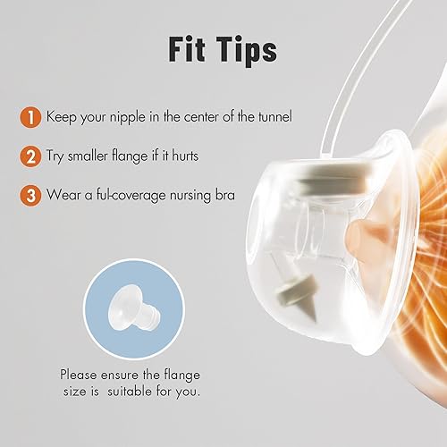 Miniatura 8 de Phanpy Extractor de Leche Portátil con Recolector de Leche, Nuevas Piezas de Copa, Accesorios de Reemplazo Originales para Extractor de Leche