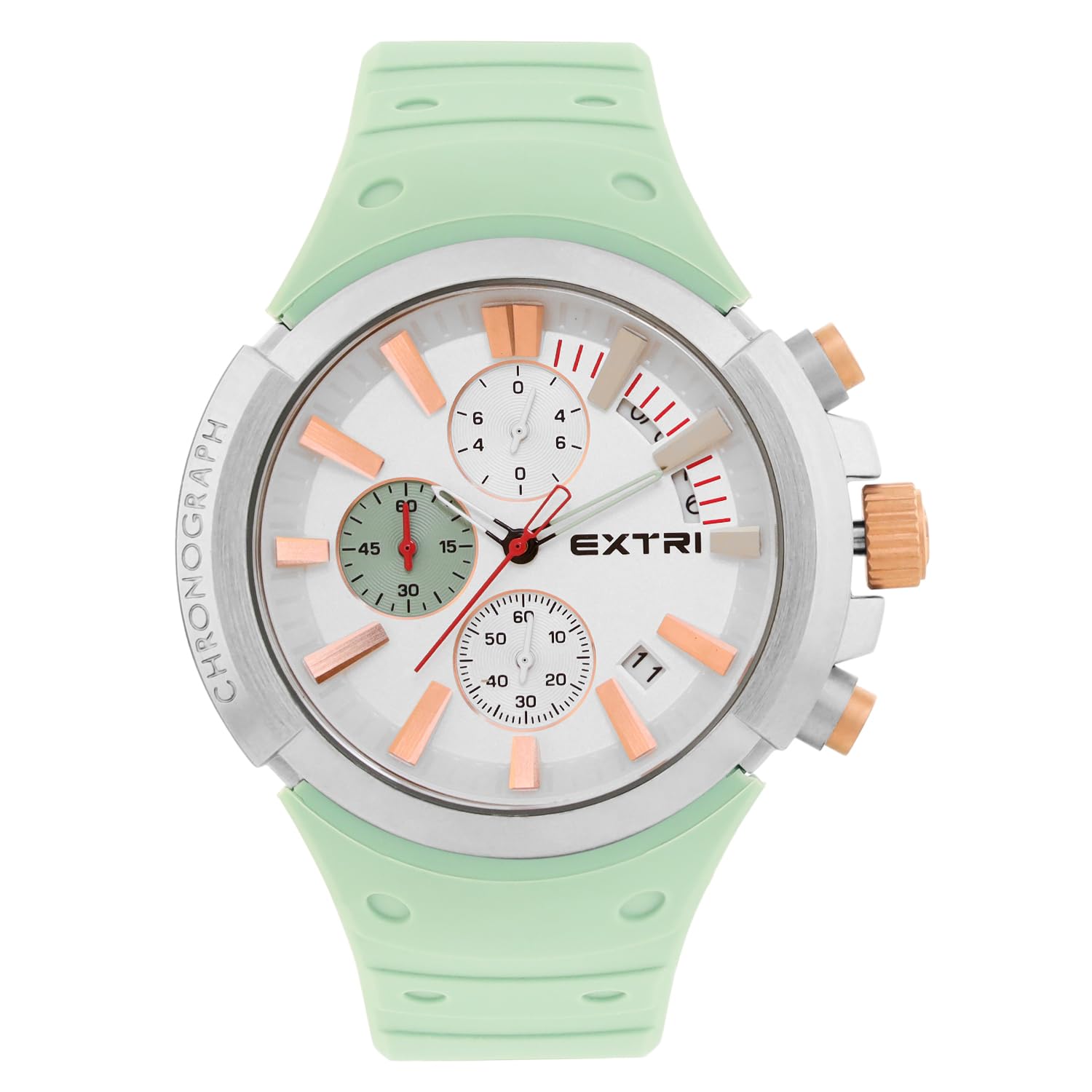 ExtriAnalog White Dial Men's Watch-X6058-A