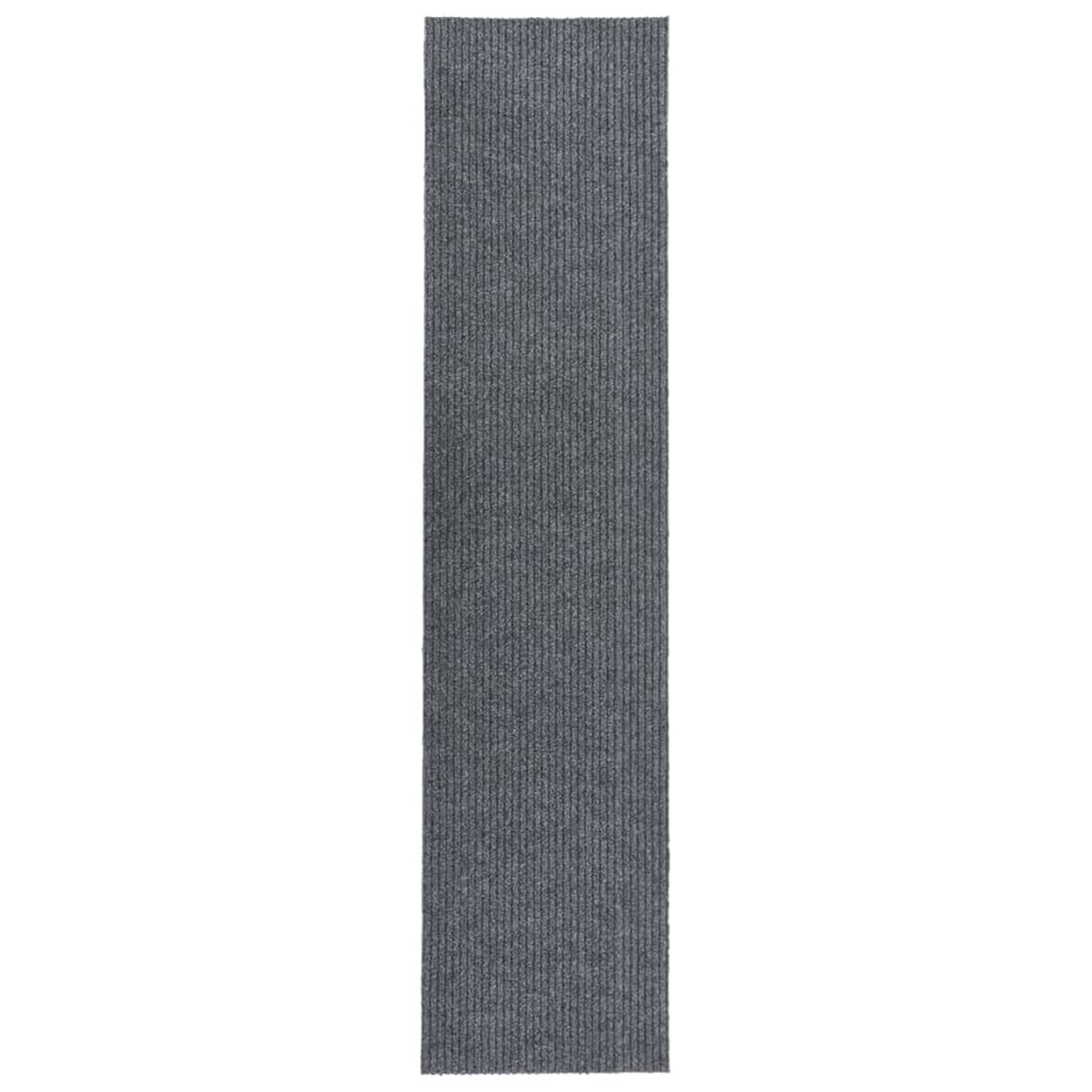 ZEYUAN Alfombra de Pasillo, Alfombra Cocina, Alfombra Antifatiga, Alfombra Cocina Antideslizante, atrapa Suciedad 100x450 cm Gris