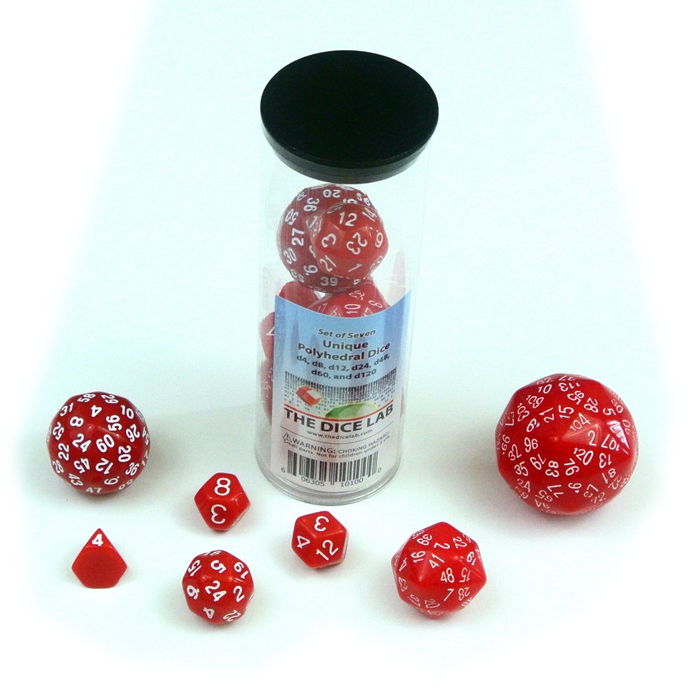 Amazon.com: Set of Unique Dice: d4, d8, d12, d24, d48, d60, and
