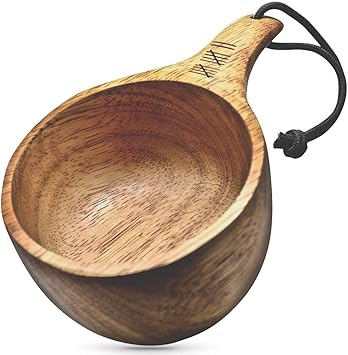 Amazon Co Jp Dursten Lore 12オンス Kuksa 手作り 伝統的な木製キャンプカップ 軽量 環境に優しい キャンプ バックパッキング ブッシュクラフト スポーツ アウトドア