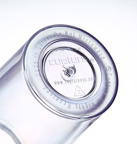 Miniatura 5 de Vaso Cupture Classic aislado con doble pared con tapa y pajita reutilizable16oz 12unidades Transparente