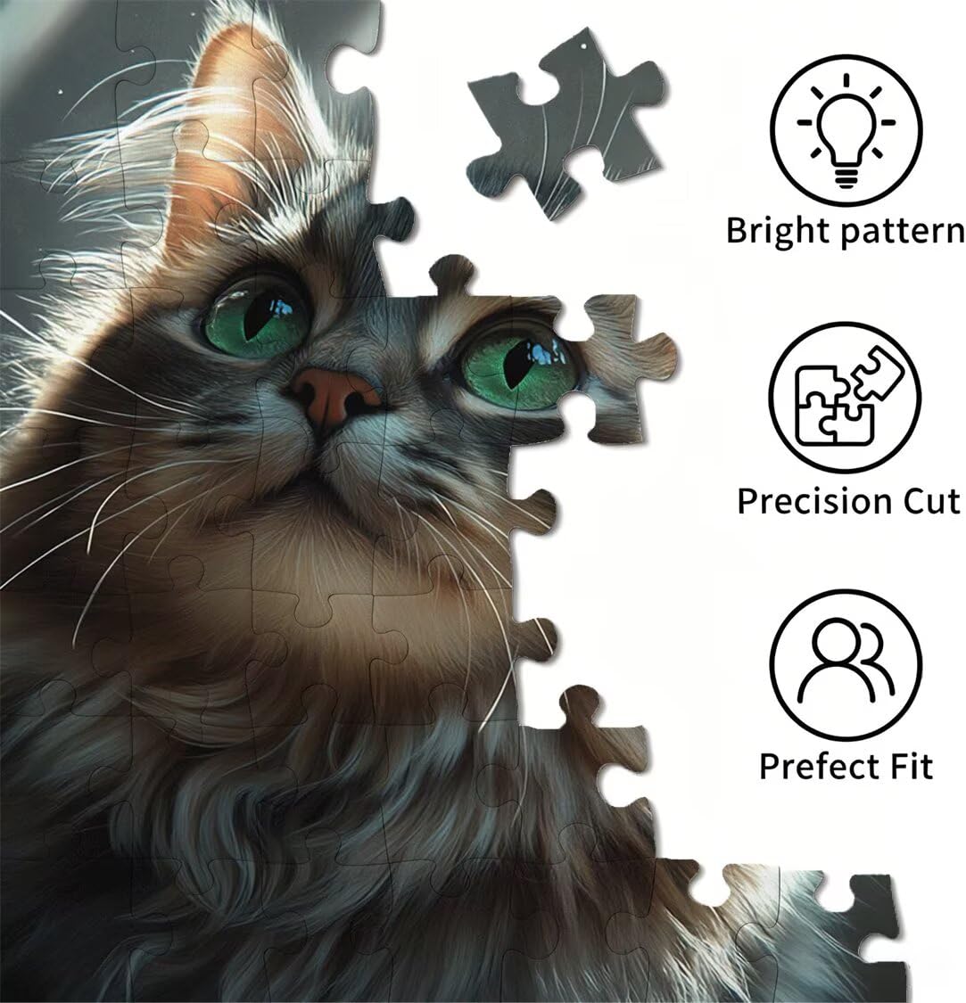 5000 sztuk puzzli dla dorosłych, gry rodzinne, kot zwierzę, n-496