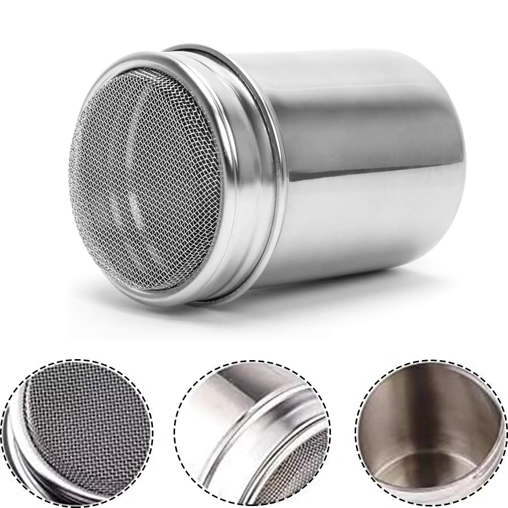 SoftcuteLee Flour Shakers, Stainless Steel Container Sifter - Image 2