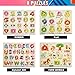 8PACK Wooden Peg Puzzles for Toddlers, Kids Puzzles Set - Letters, Numbers, Animals, Vehicles, Ocean, Vegetables, Fruits and Farm,Educational Learning Toys for Girls & Boys.