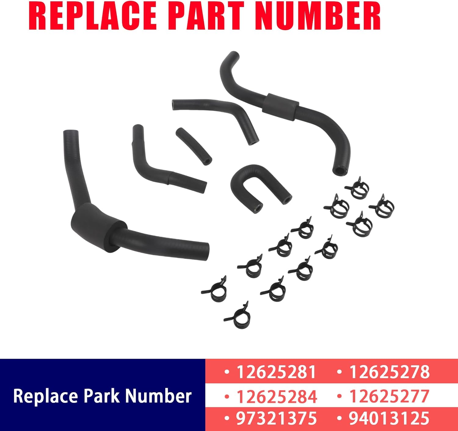 6.6 Low Pressure Fuel Line Kit Fit for 2006-2010 Chevy Silverado 2500 HD GMC Sierra 3500 HD LBZ LMM Duramax 2500/3500HD 6.6L Replaces# 12625281 12625284 97321375 12625278