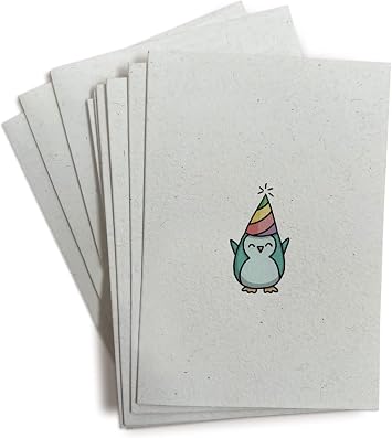 Sugartown Greetings Party Animals Birthday Cards - 24 Penguin Note Cards with Envelopes - Birthday Thank You Cards for Kids