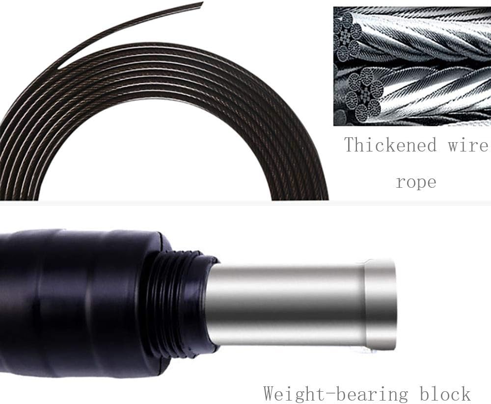 SEVEN HITECH Speed Jump Rope Adjustable Jumping Rope Weight-bearing Count Rope Fitness Light Skipping Rope for Women Tangle-Free Crossfit Jump Rope for Aerobic Exercise Like Speed Training