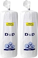 Vista 1 de D&D - Rollo de algodón natural 100% no estéril, absorbente, 8 onzas, paquete de 2 (2)