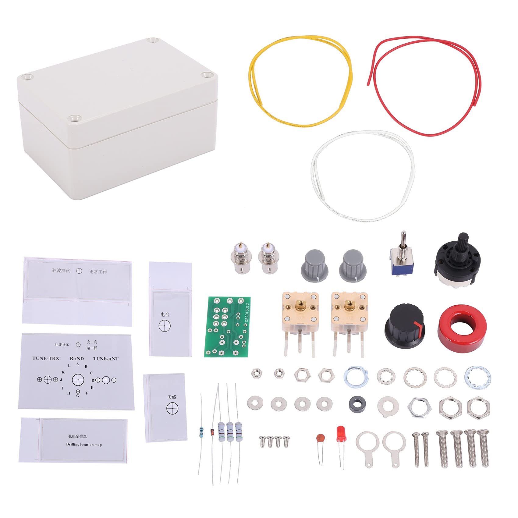 1-30 MHz LED Vswr DIY Kit sintonizzatore antenna manuale per radio amatoriale per interfaccia Cw Qrp Q9 Bnc