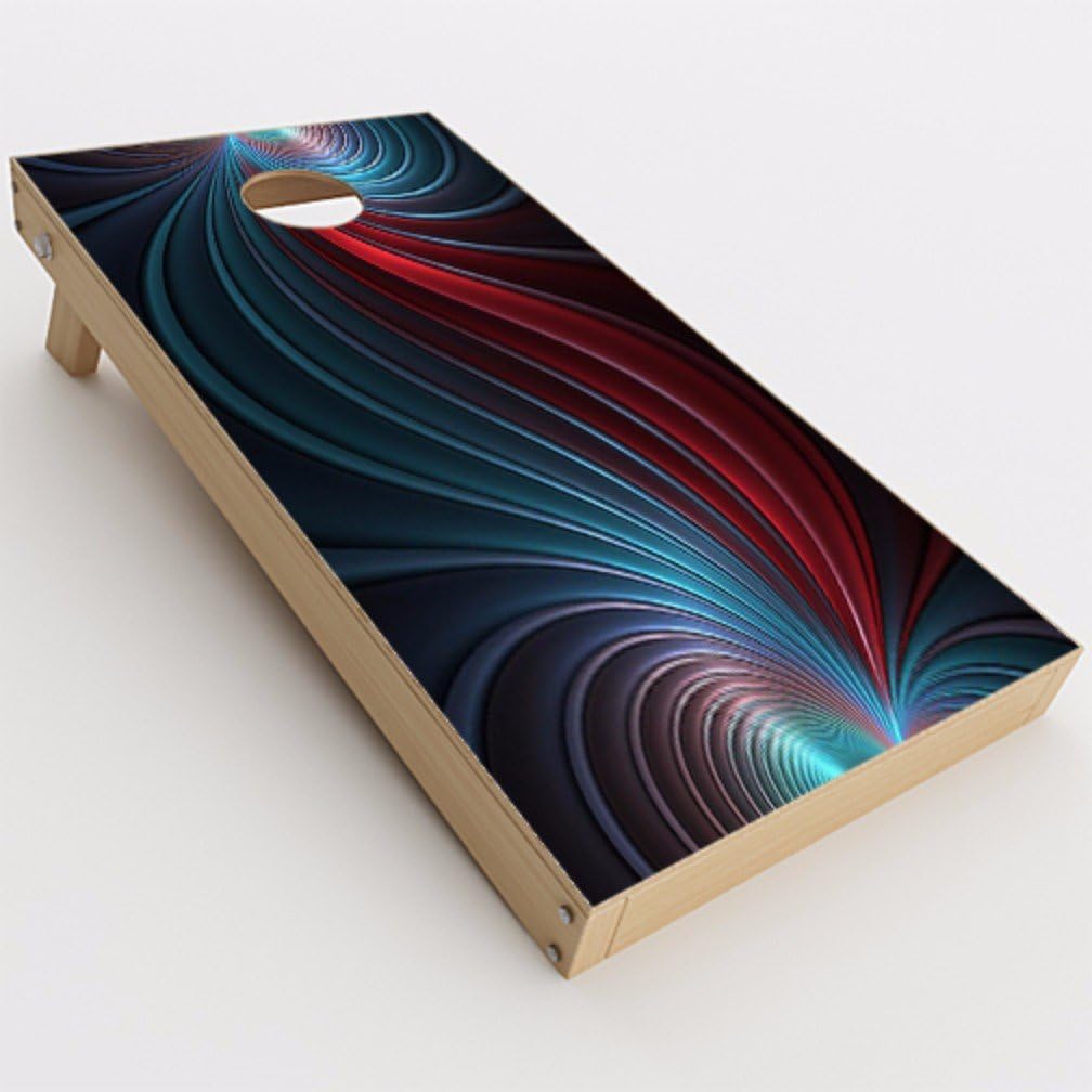 Skin Decal Vinyl Wrap for Cornhole Game Board Bag Toss (2xpcs.) / Colorful Swirl