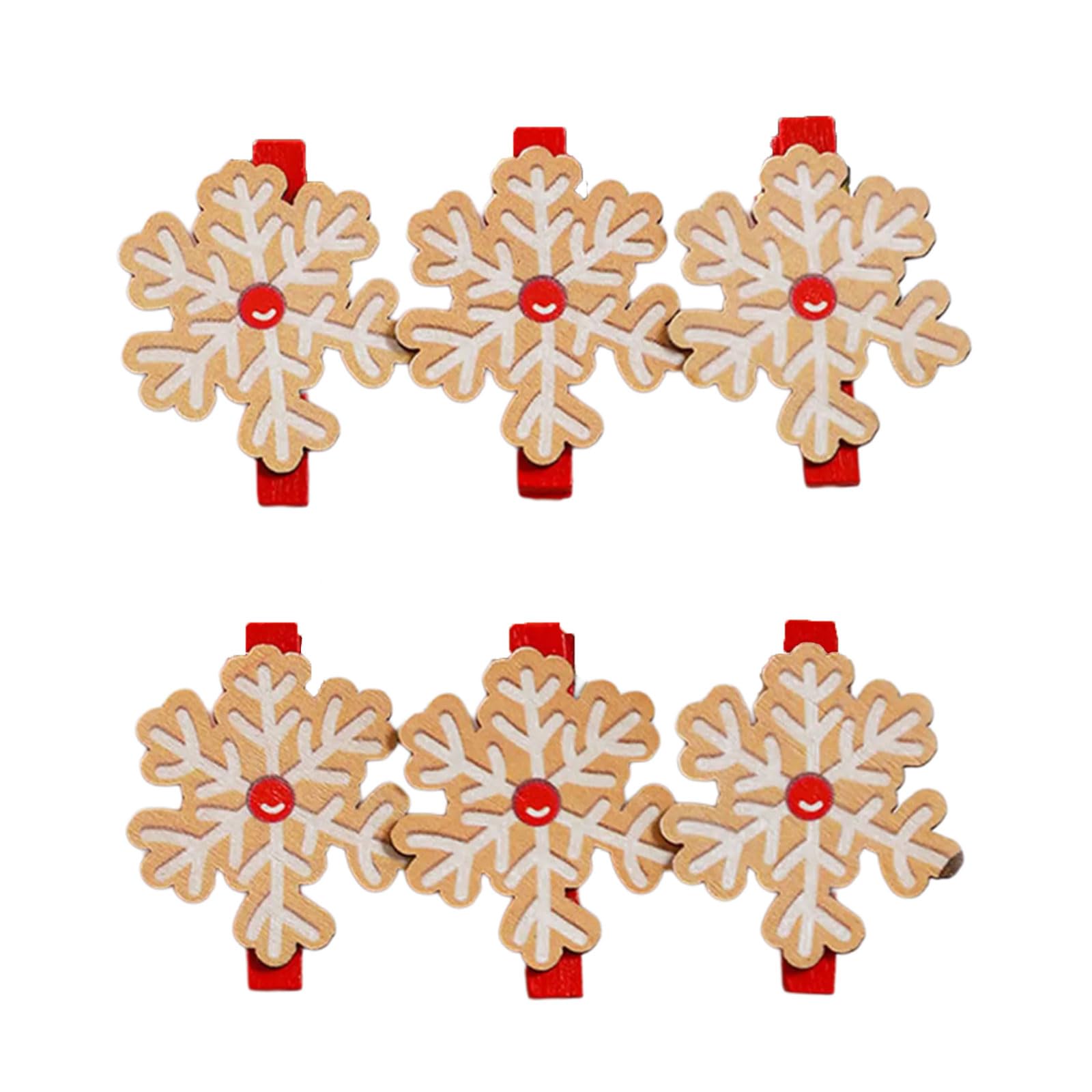 Zyharuko Unisex D 6Pcs Christmas Woo Clip Cartoon Clip Santa Heart Esigns Friendly Car Photo Holder For Festive Ecoration Home Office Ecoration