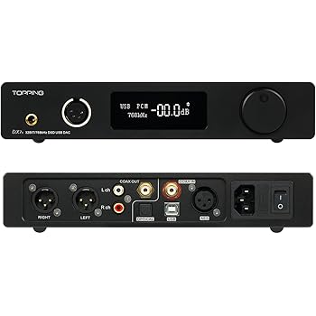 Amazon Topping Dx7s 2es9038q2m 32ビット 768k Dsd512 Dsd Usbフルバランスdacヘッドフォンアンプ 黒 リモコン Topping ヘッドホンアンプ