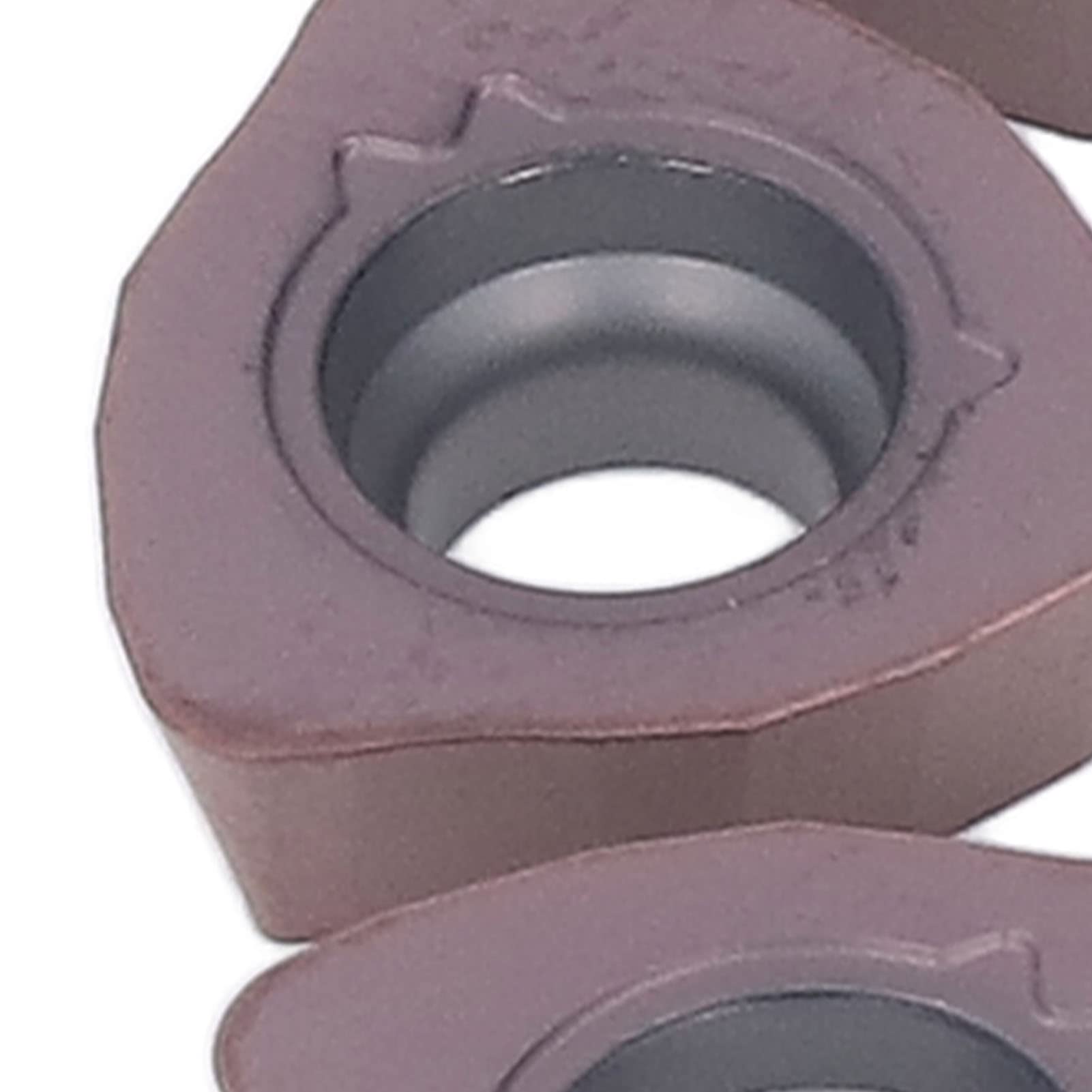 10 Piezas Insertos de Torneado de Carburo Recubierto con Estuche de Almacenamiento para Torno Acabado y Desbaste CNC - Cortadores de Carburo Bronceado para Acero, Hierro Fundido y